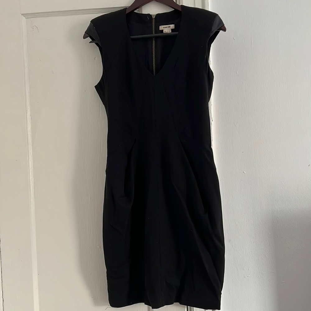 Helmut Lang fitted black cocktail dress size 4.